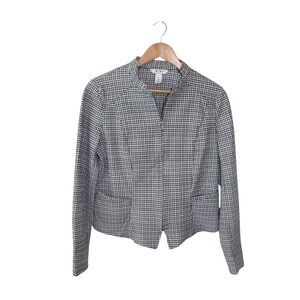 White House Black Market Black/White Blazer Jacket SZ‎ 12